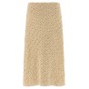 Denim-effect tweed skirt