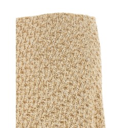 Denim-effect tweed skirt
