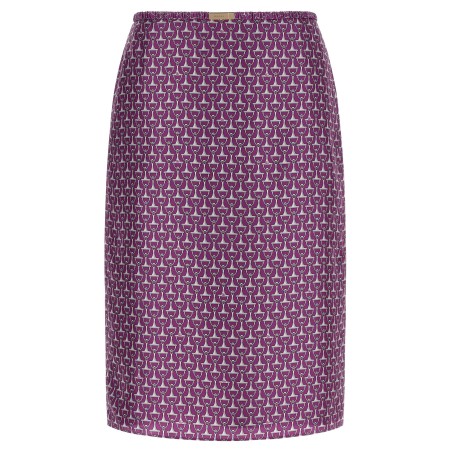 'Morsetto' print skirt