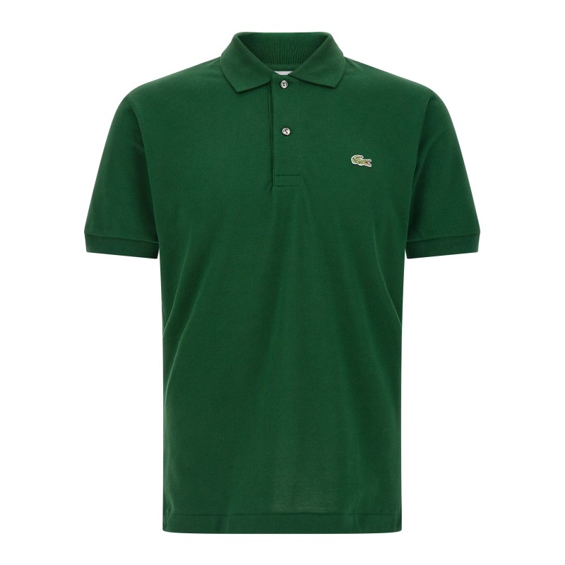 Logo patch polo shirt