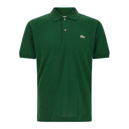 Logo patch polo shirt