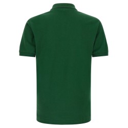 Logo patch polo shirt