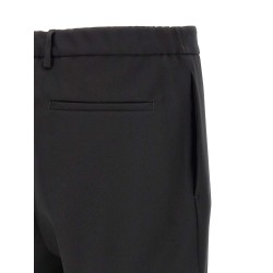 Technical gabardine trousers