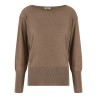 Lamé and sequin yarn sweater