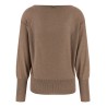 Lamé and sequin yarn sweater