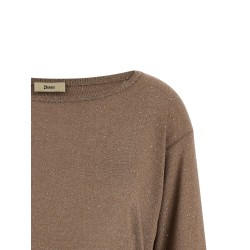 Lamé and sequin yarn sweater