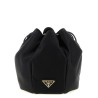 Satin mini bucket bag