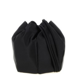 Satin mini bucket bag