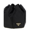 Satin mini bucket bag