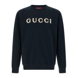 Logo embroidery sweatshirt
