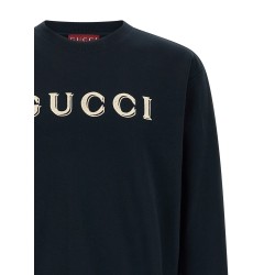 Logo embroidery sweatshirt