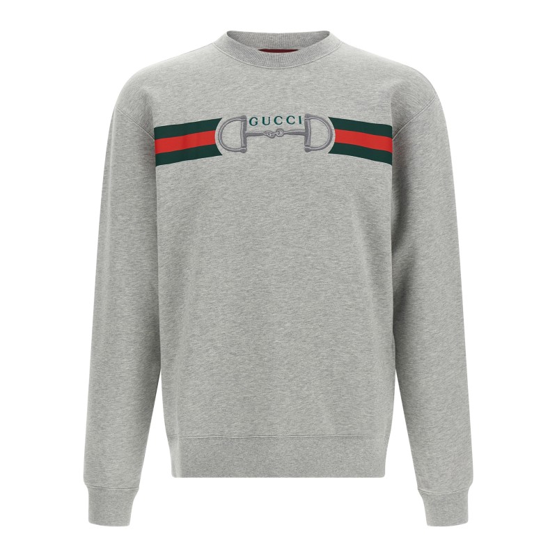 Web Ribbon and Horsebit Sweatshirt