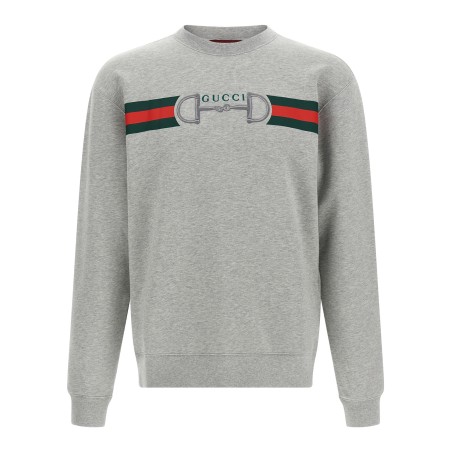 Web Ribbon and Horsebit Sweatshirt