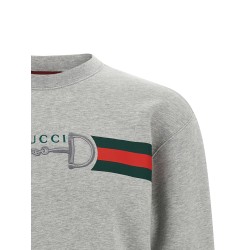 Web Ribbon and Horsebit Sweatshirt