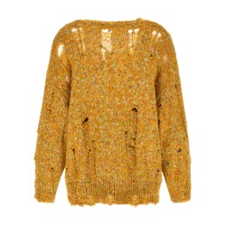 Torn cardigan
