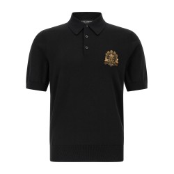 Heraldic patch polo shirt