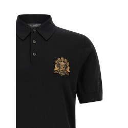 Heraldic patch polo shirt