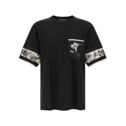Silk detail T-shirt