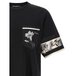 Silk detail T-shirt