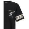 Silk detail T-shirt