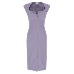 Heart-shaped neckline dress