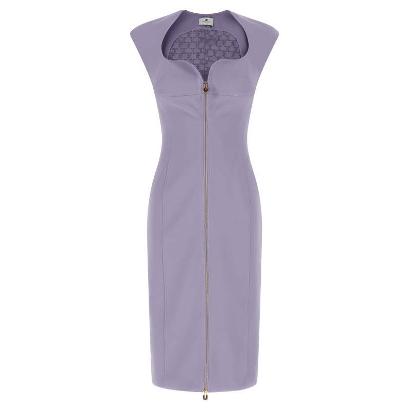 Heart-shaped neckline dress