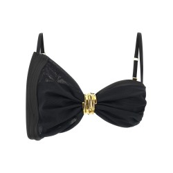 Satin bra and tulle