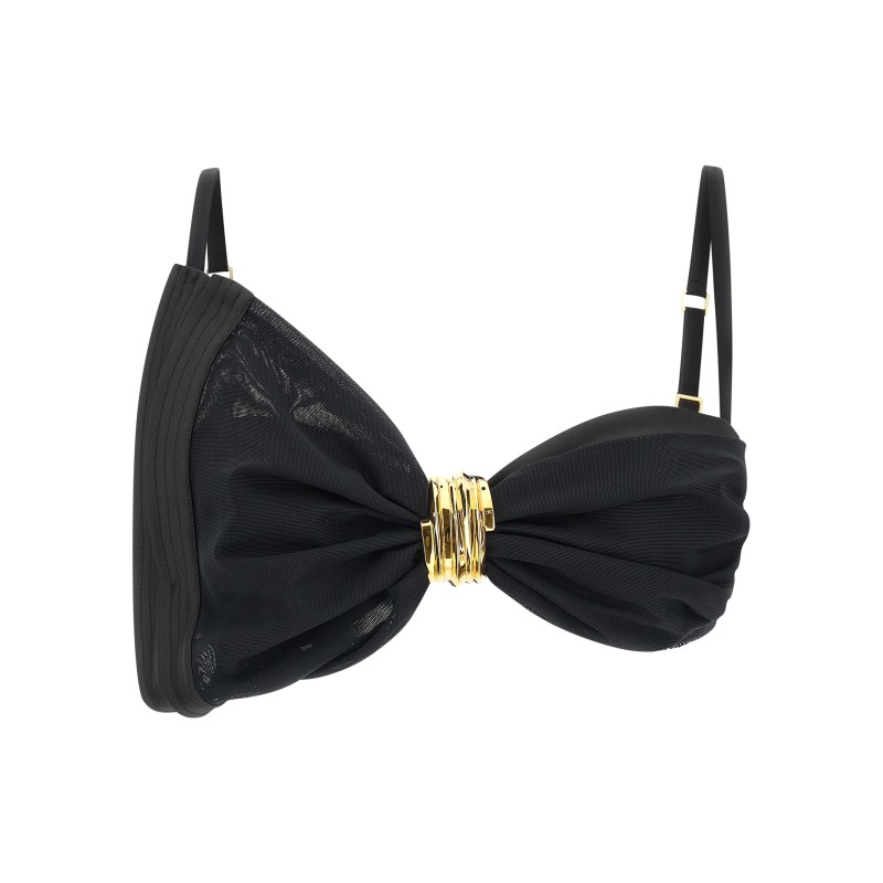 Satin bra and tulle