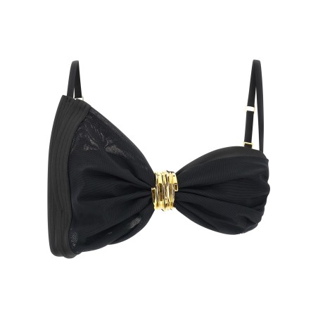 Satin bra and tulle
