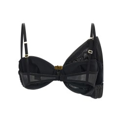 Satin bra and tulle