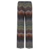Zigzag lamé viscose pants