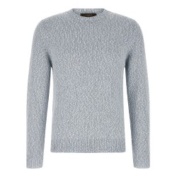 Two-tone yarn sweater