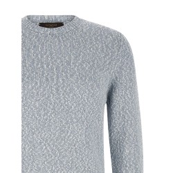 Two-tone yarn sweater