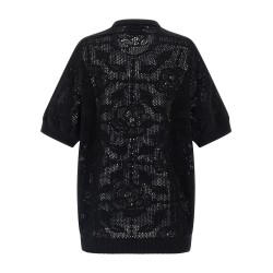 Openwork cotton sweater
