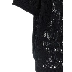 Openwork cotton sweater
