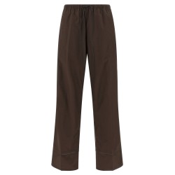 Leather insert pants
