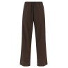 Leather insert pants