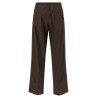 Leather insert pants