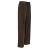 Leather insert pants