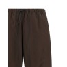Leather insert pants