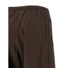 Leather insert pants