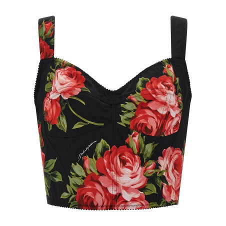 'Bouquet Rose' Bustier Top