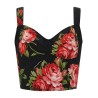 'Bouquet Rose' Bustier Top