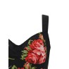 'Bouquet Rose' Bustier Top