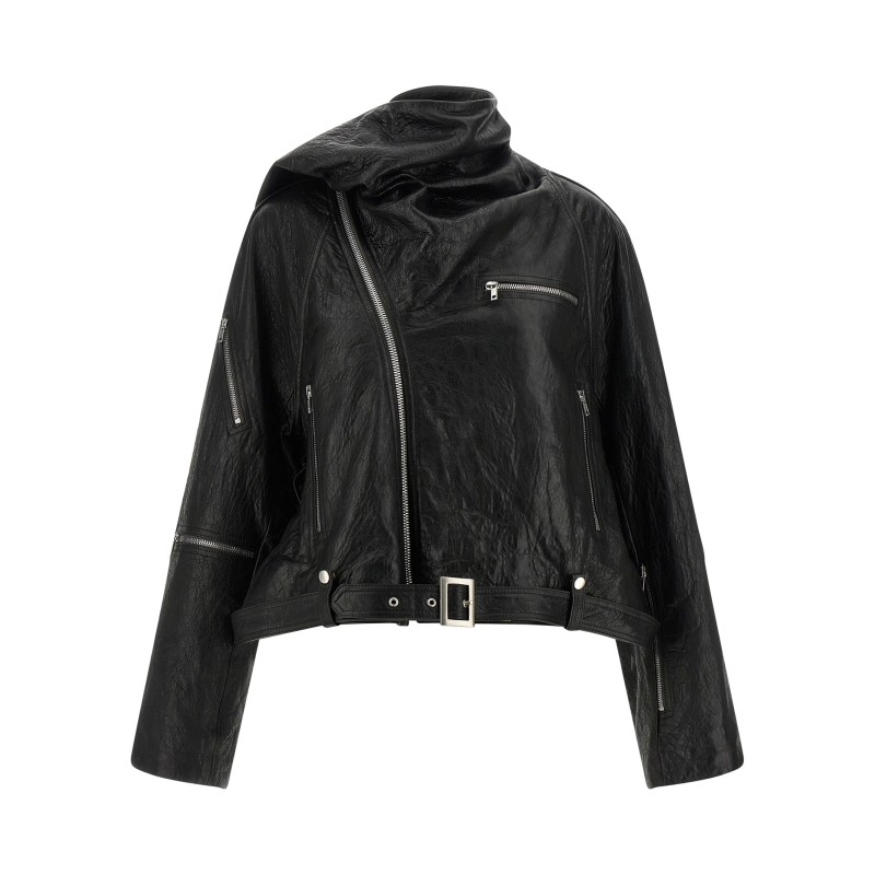 'Cropped Scarf Flight' jacket