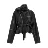 'Cropped Scarf Flight' jacket