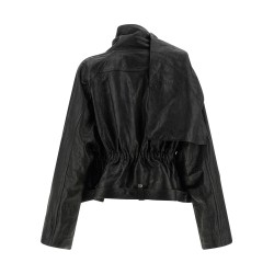 'Cropped Scarf Flight' jacket