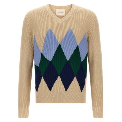Argyle pattern sweater