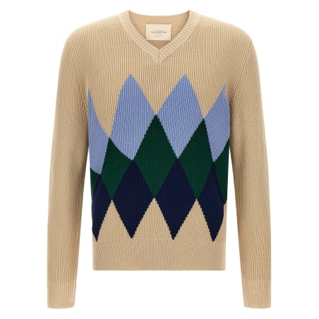 Argyle pattern sweater