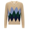 Argyle pattern sweater